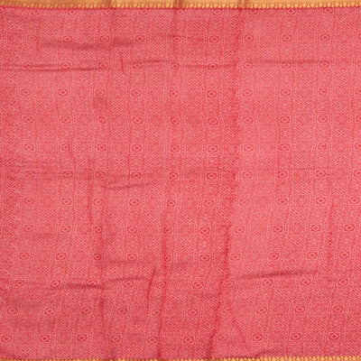 Grey Blended Cotton Saree With Floral Motifs-Grey