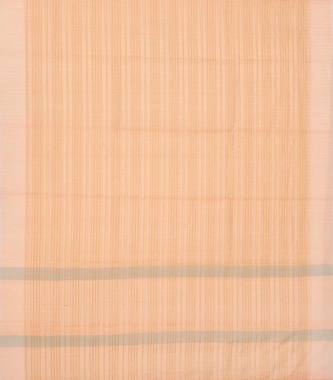 Peach Woven Banarasi Blended Cotton Saree With Checks-Peach