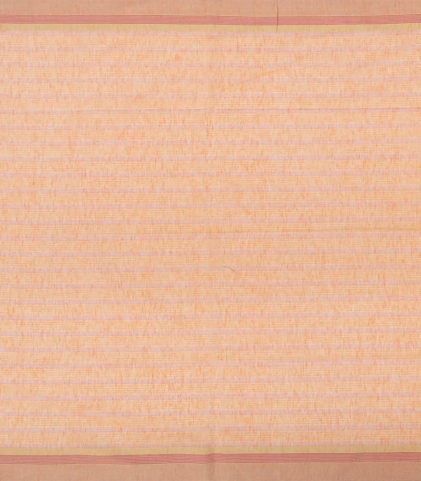 Light Peach Woven Blended Cotton Saree With Checks-Light Peach