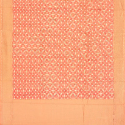 Cardamom Green Woven Banarasi Blended Cotton Saree With Jaal Motifs-Cardamom Green