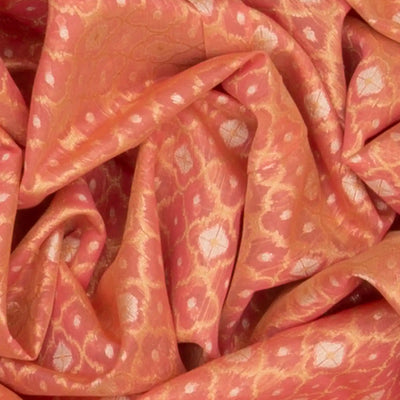 Cardamom Green Woven Banarasi Blended Cotton Saree With Jaal Motifs-Cardamom Green