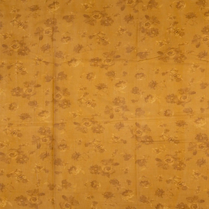 Oil Mustard Woven Kota Silk Saree With Printed Floral Motif-OIL MUSTARD