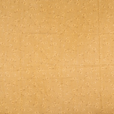 Sandal Woven Kota Silk Saree With Printed Floral Motifs-Sandal