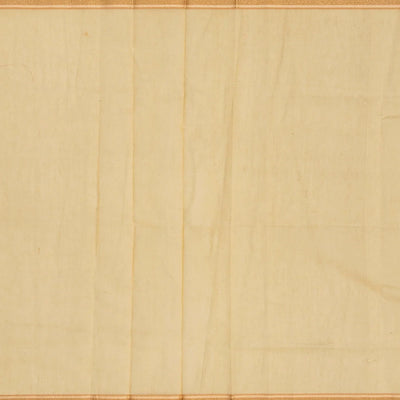 Beige Woven Blended Organza Saree With Floral Motifs-Beige