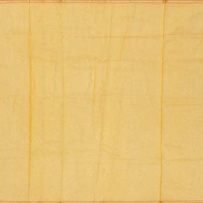 Sandal Woven Blended Organza Saree With Floral Motifs-Sandal