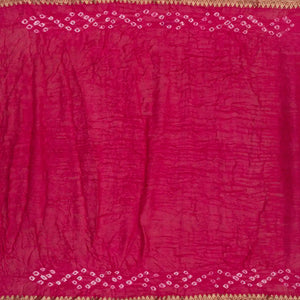 Mustard Woven Blended Bandhej Saree With Animal Motifs-Mustard