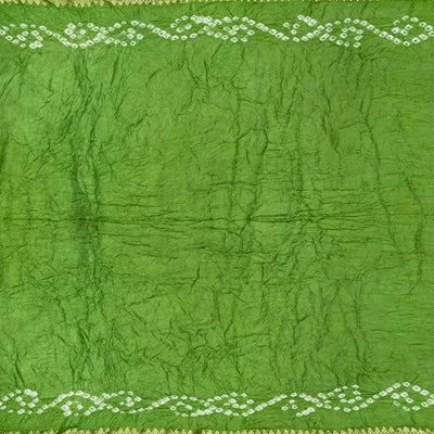 Oil Mustard Woven Blended Bandhej Saree With Elephant Motifs-OIL MUSTARD