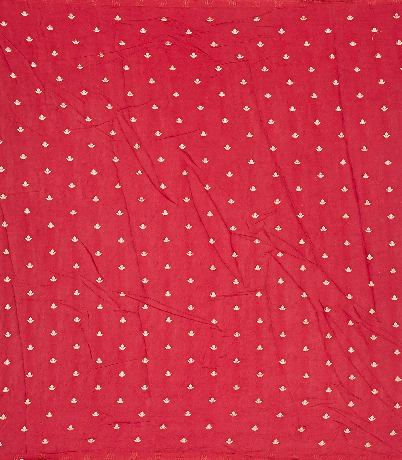 Black Woven Chanderi Viscose Printed Saree With Floral Vine Motifs-Black