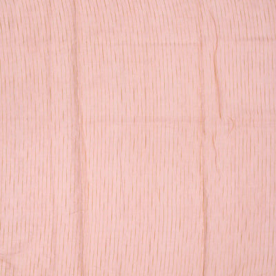 Baby Pink Tissue Embroidered Saree With Jaal Motifs-Baby Pink