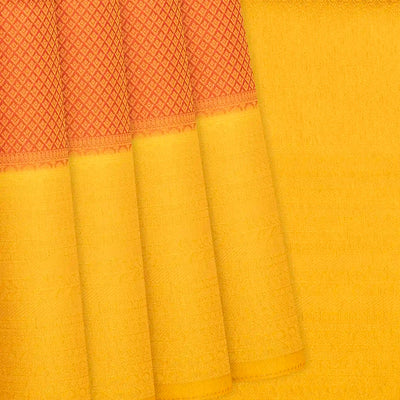 Crimson Woven Blended Softy Saree With Floral Motifs-Crimson