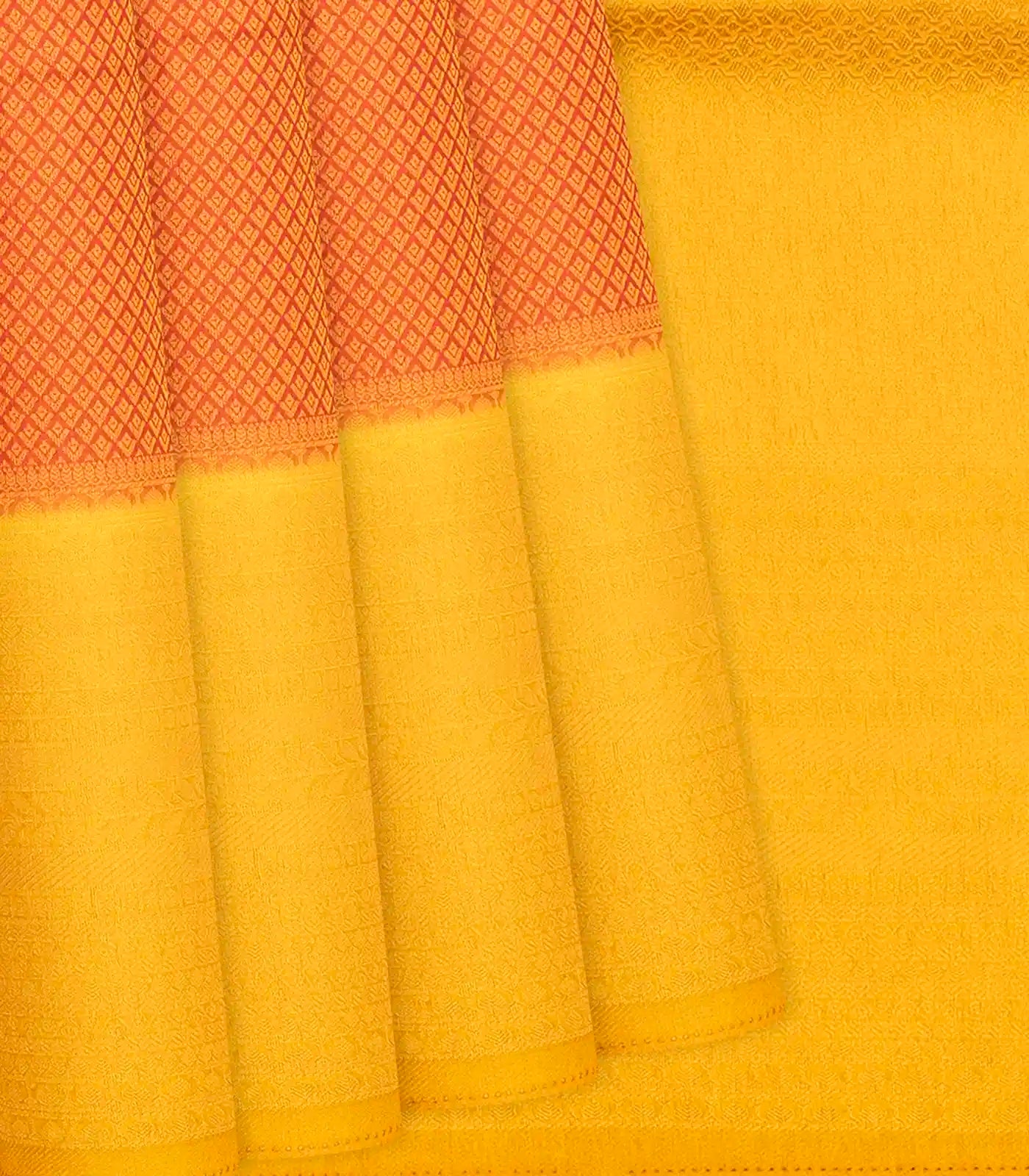 Crimson Woven Blended Softy Saree With Floral Motifs-Crimson