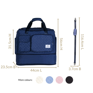 Dova Expandable Duffle Bag Dark Blue