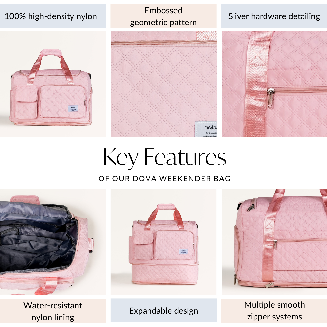 Dova Expandable Weekender Bag