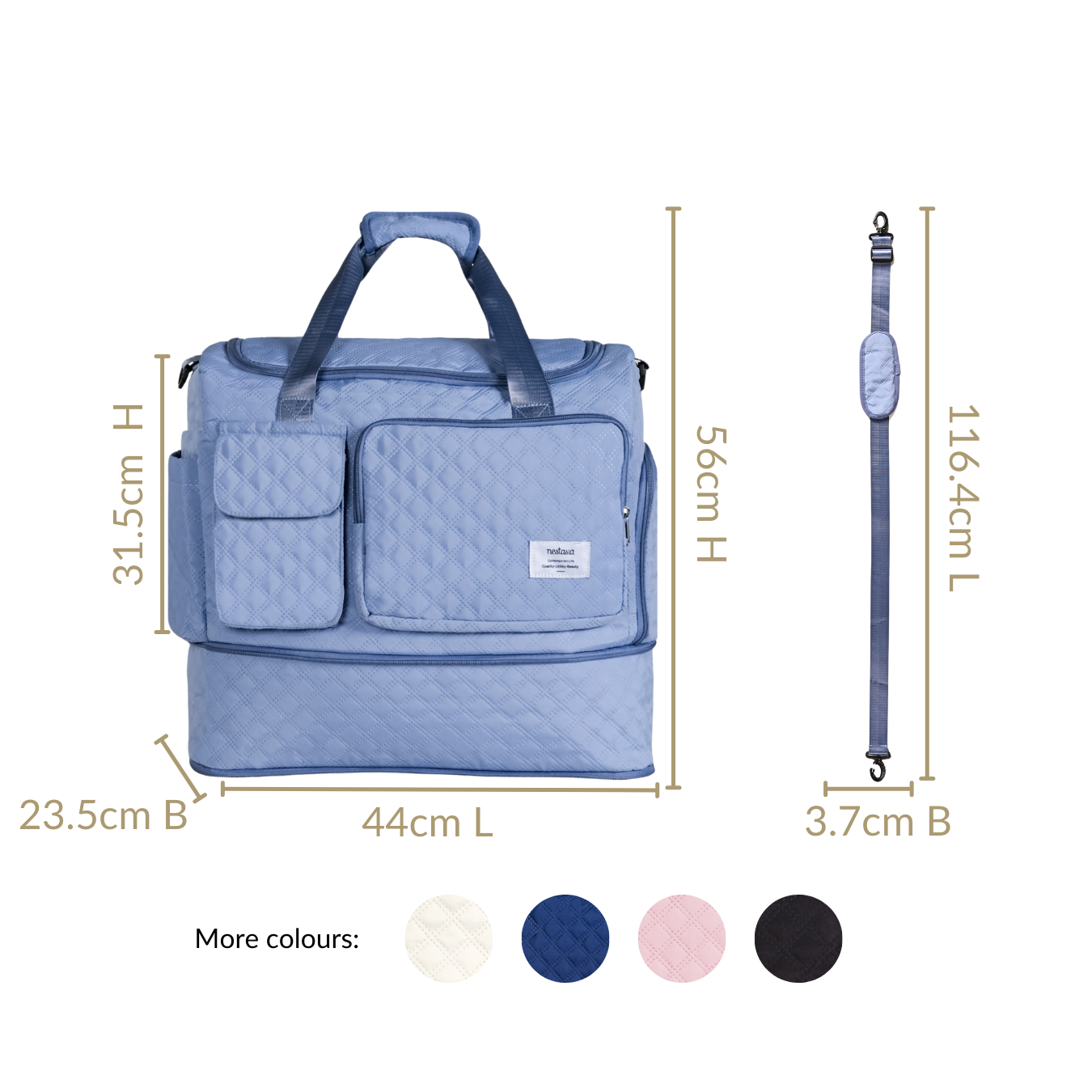 Expandable Dova Travel Duffle Bag