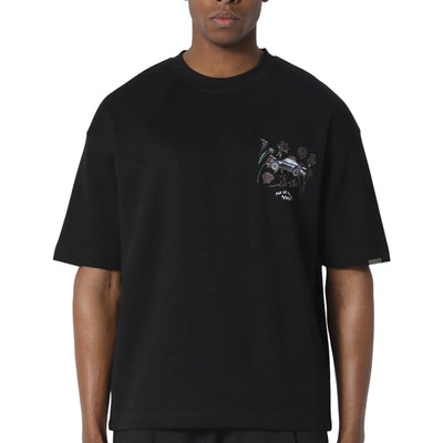 Pas De Monaco Bloom Torque Black T-Shirt