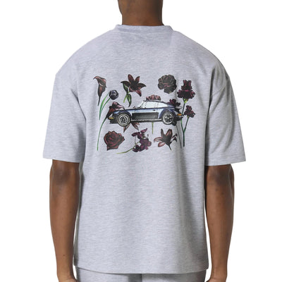 Pas De Monaco Bloom Torque Marl Grey T-Shirt