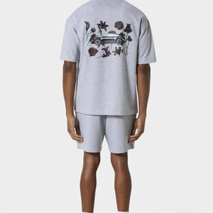 Pas De Monaco Bloom Torque Marl Grey T-Shirt