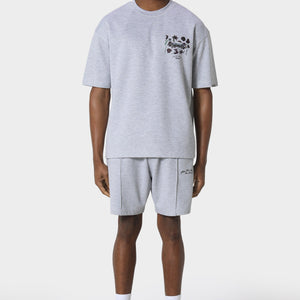 Pas De Monaco Bloom Torque Marl Grey T-Shirt