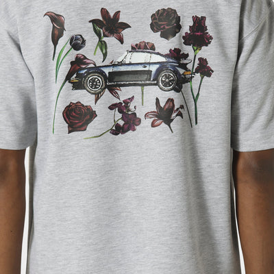 Pas De Monaco Bloom Torque Marl Grey T-Shirt