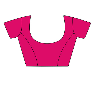 Green Silk Saree With Blouse Piece