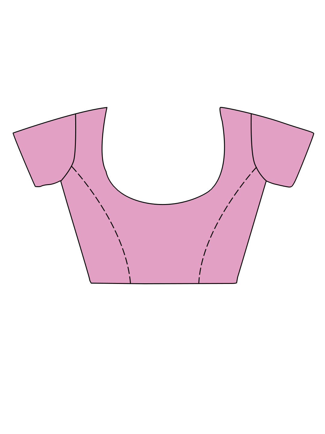 Pink Cotton Saree With Blouse Piece