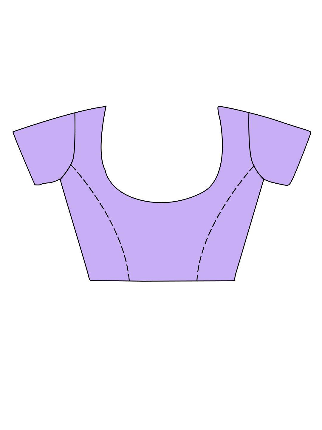 Lilac Silk Saree With Blouse Piece