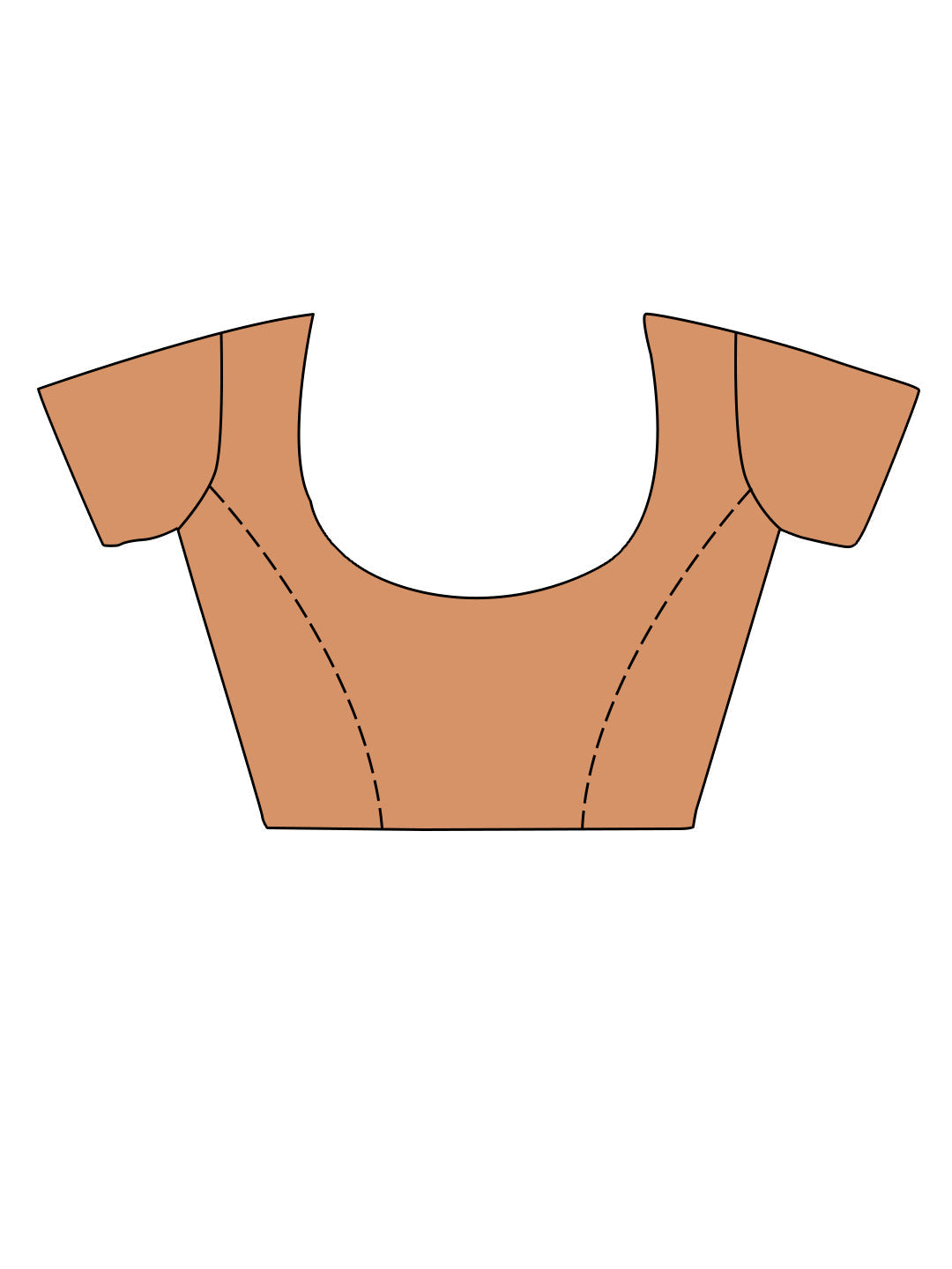 Peach Silk Saree With Blouse Piece