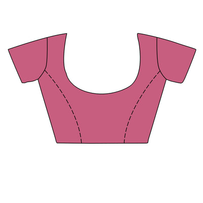 Blue Silk Saree With Blouse Piece