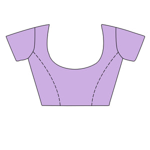 Lilac Silk Saree With Blouse Piece