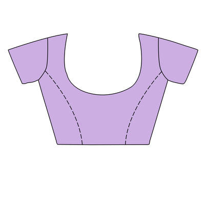 Lilac Silk Saree With Blouse Piece