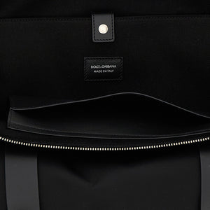 Dolce & Gabbana Media Logo Patch Shopping Bag