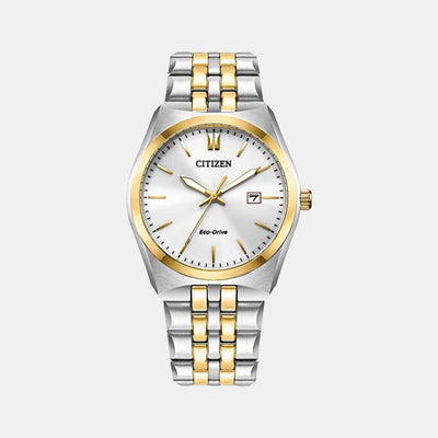 Corso Men Eco-Drive White Dial Analog Stainless Steel Watch BM7334-58B
