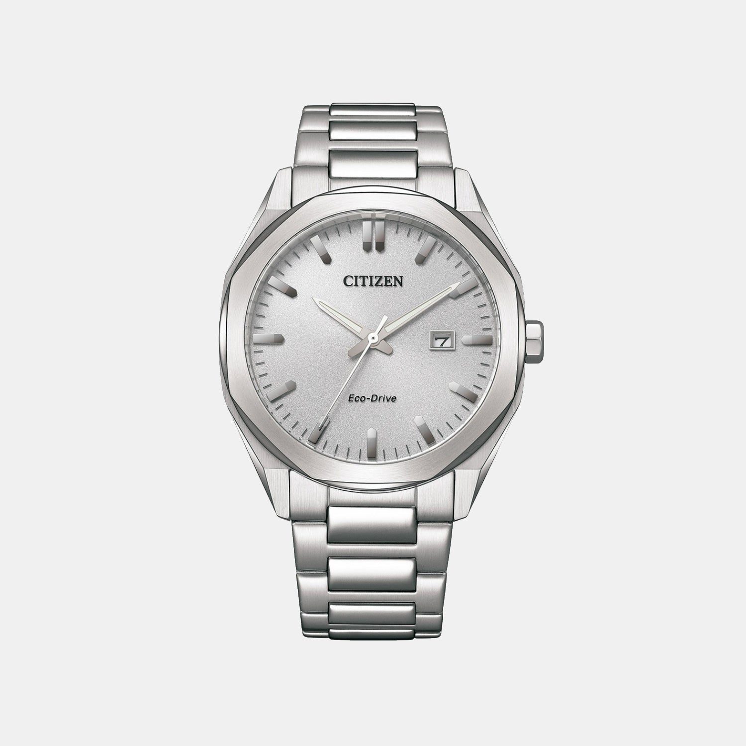Eco-Drive Men Eco-Drive White Dial Analog Stainless Steel Watch BM7600-81A