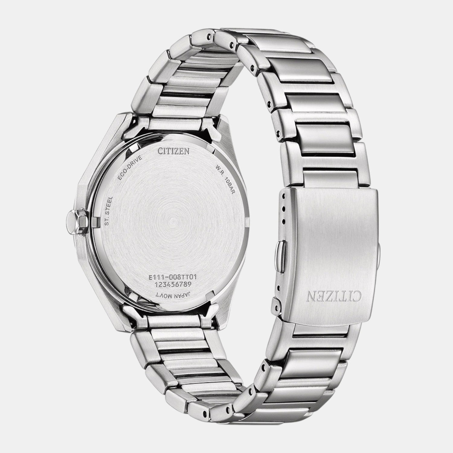 Eco-Drive Men Eco-Drive Green Dial Analog Stainless Steel Watch BM7620-83X