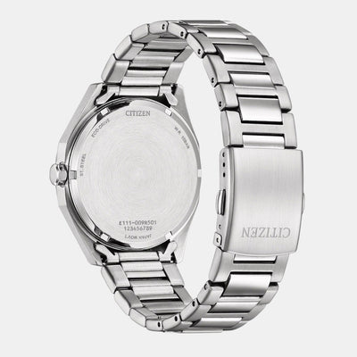 Eco-Drive Men Eco-Drive Green Dial Analog Stainless Steel Watch BM7630-80X