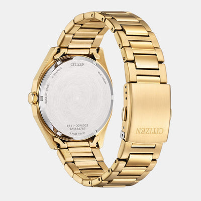 Eco-Drive Men Eco-Drive Green Dial Analog Stainless Steel Watch BM7633-81X