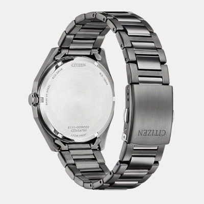 Eco-Drive Men Eco-Drive Grey Dial Analog Stainless Steel Watch BM7637-81H
