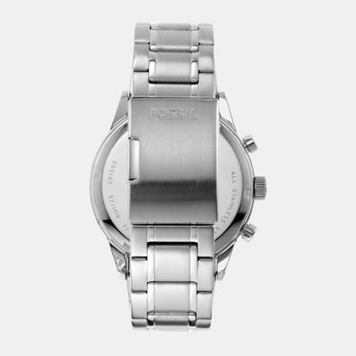 Flynn Men Quartz Black Dial Chronograph Stainless Steel Watch BQ1125