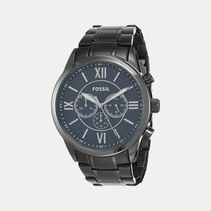 Flynn Men Quartz Blue Dial Chronograph Stainless Steel Watch BQ1126