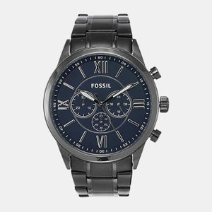 Flynn Men Quartz Blue Dial Chronograph Stainless Steel Watch BQ1126