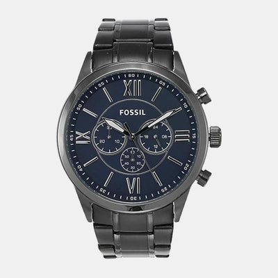 Flynn Men Quartz Blue Dial Chronograph Stainless Steel Watch BQ1126