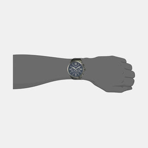 Flynn Men Quartz Blue Dial Chronograph Stainless Steel Watch BQ1126