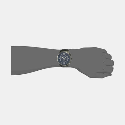 Flynn Men Quartz Blue Dial Chronograph Stainless Steel Watch BQ1126