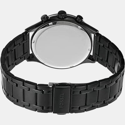 Fenmore Men Quartz Black Dial Chronograph Stainless Steel Watch BQ2365