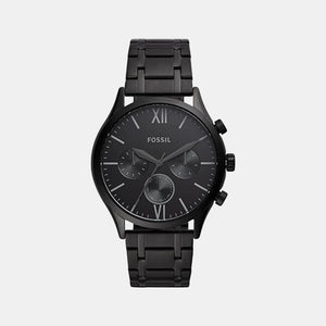 Fenmore Men Quartz Black Dial Chronograph Stainless Steel Watch BQ2365