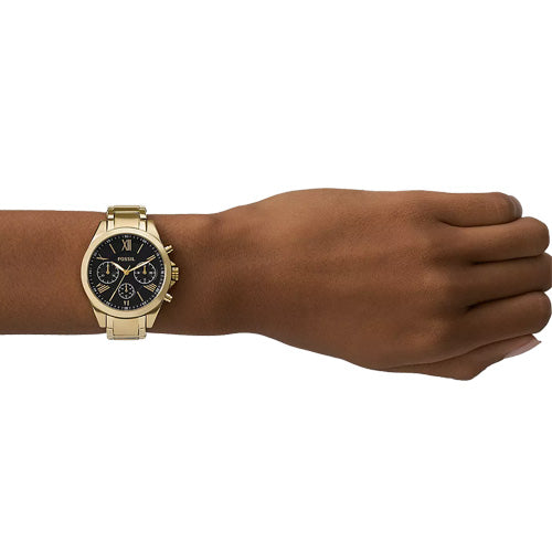 Fossil His and Her Black Dial Pair 46mm & 36mm BQ2400SET