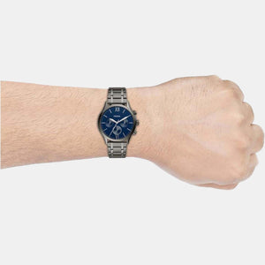 Fenmore Men Quartz Blue Dial Chronograph Stainless Steel Watch BQ2401