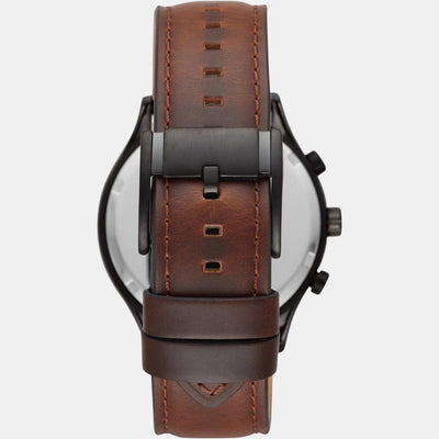 Fenmore Men Quartz Black Dial Chronograph Leather Watch BQ2453