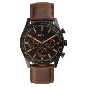 Fossil Sullivan Black Dial Men 44mm