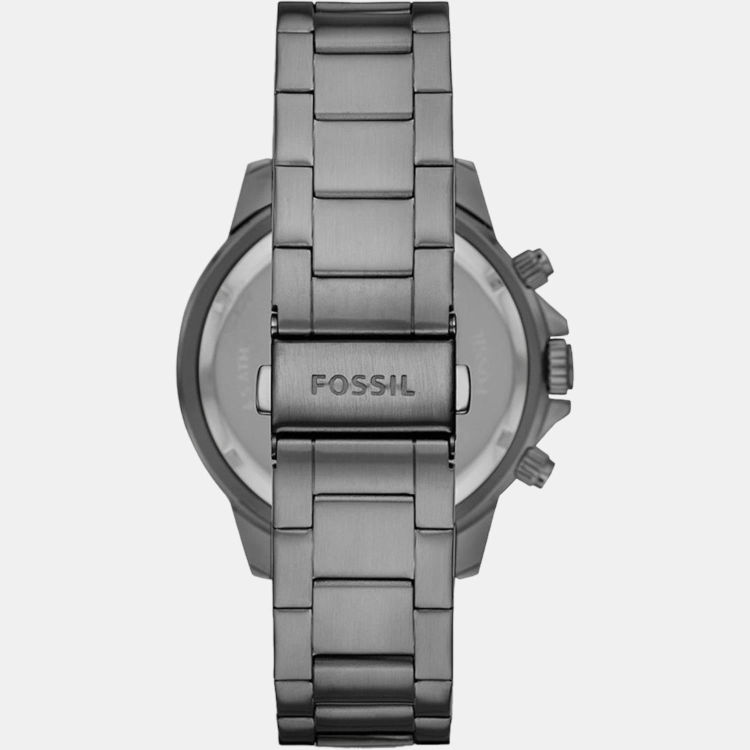 Bannon Men Quartz Grey Dial Multi-Function Stainless Steel Watch BQ2491